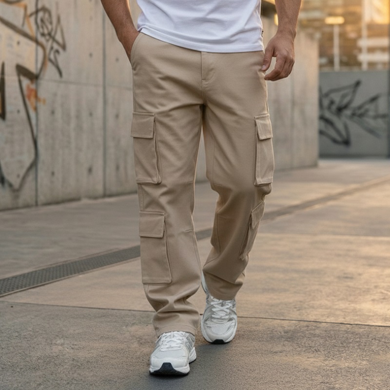 شلوار بنگال کارگو مردانه مدل HAMED-کرم